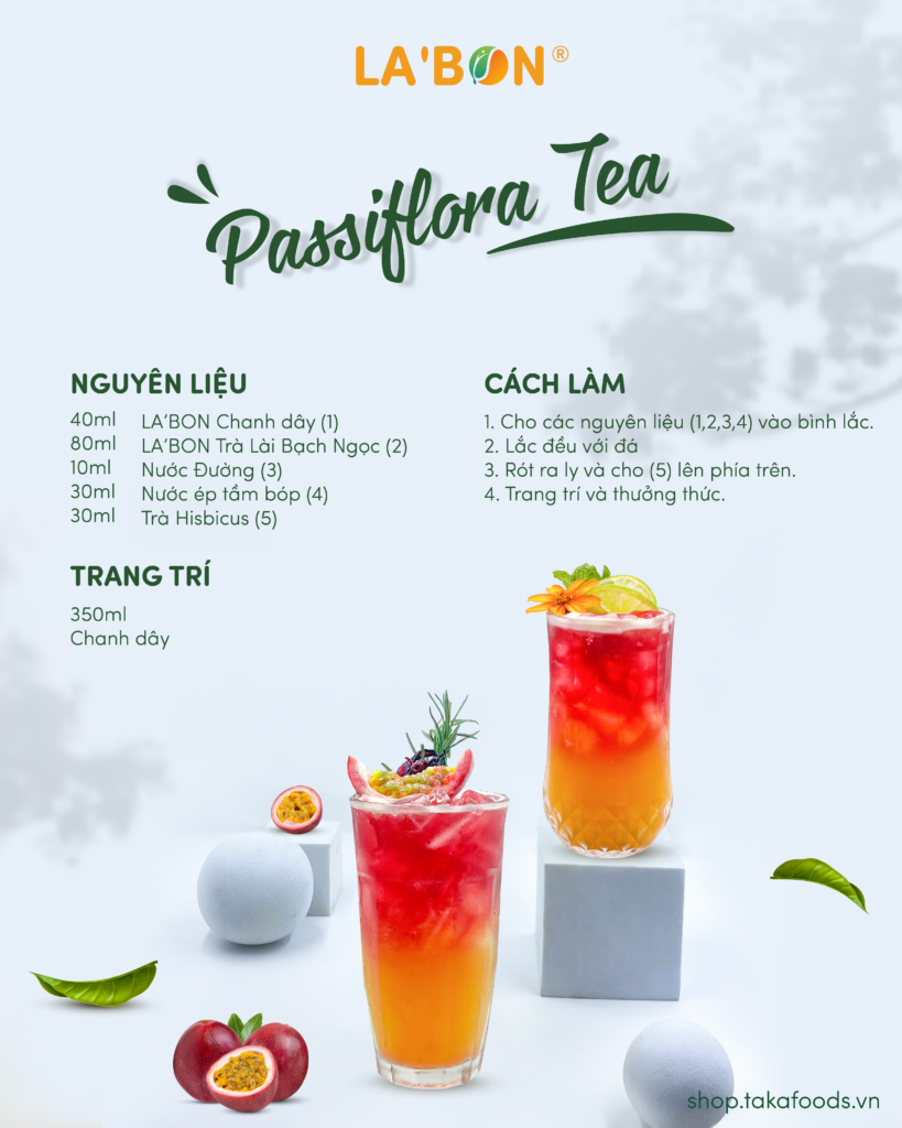 Công thức pha chế Passiflora Tea