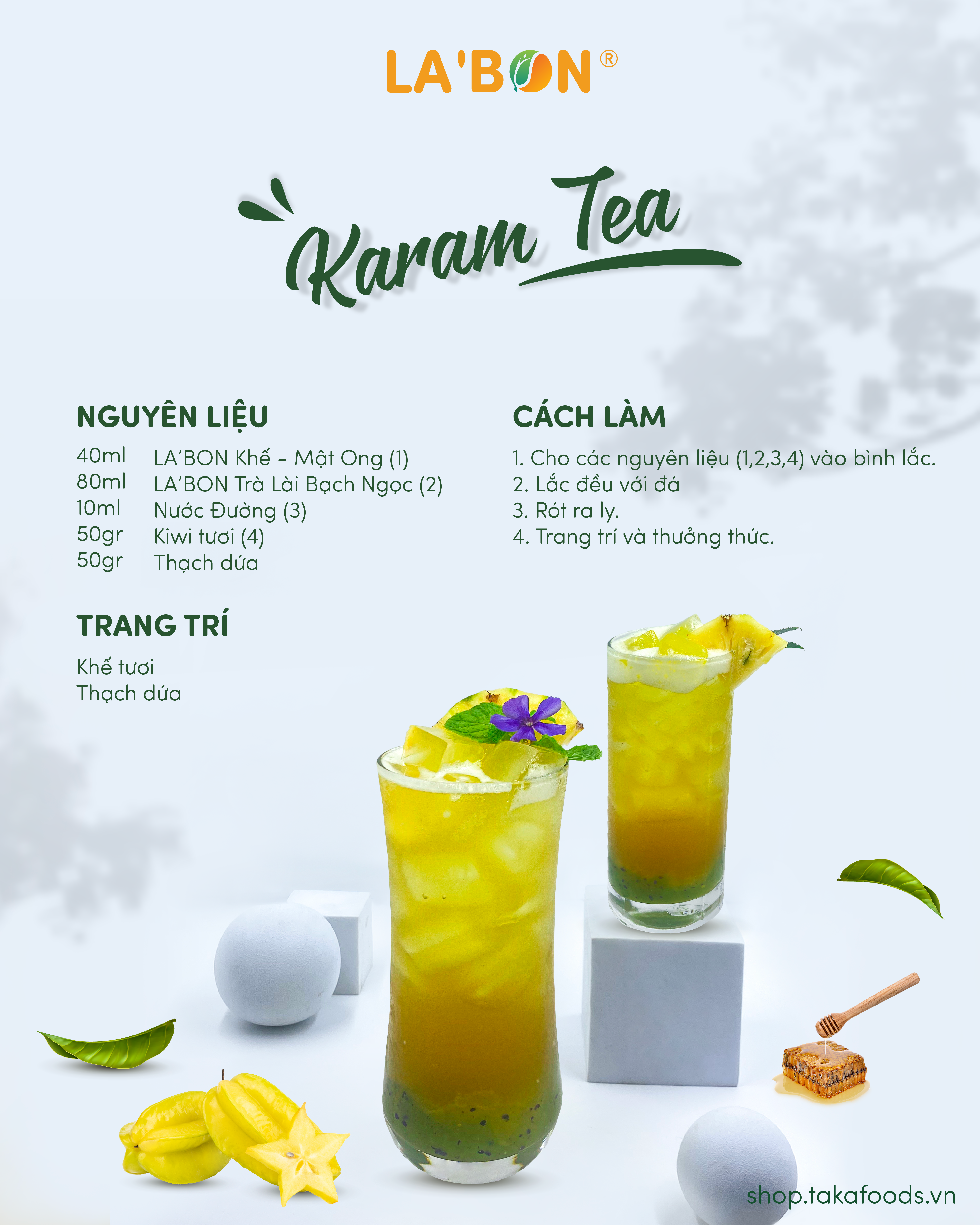 Công thức pha chế Karam Tea
