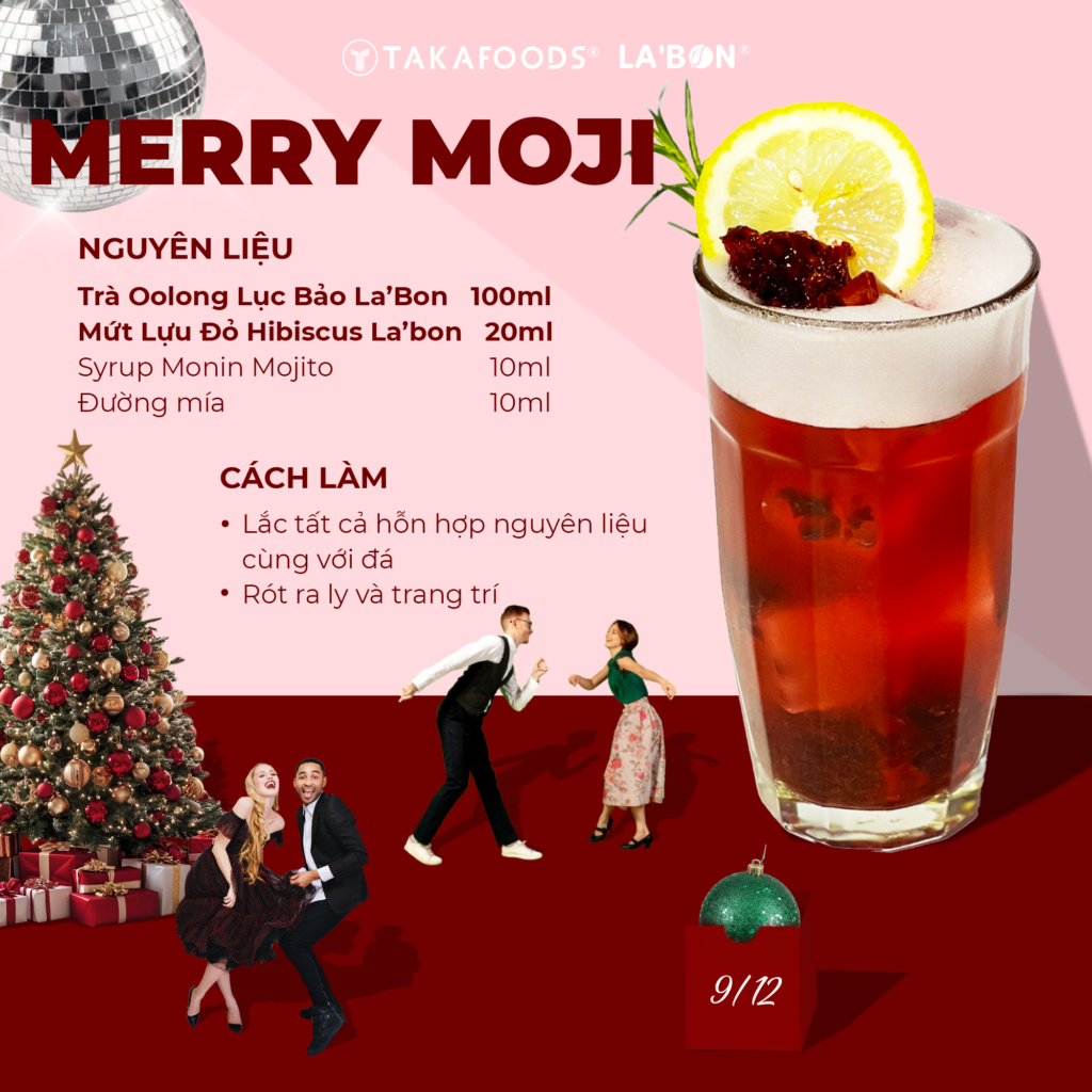 Công thức đồ uống Giáng Sinh 2024_Merry Moji