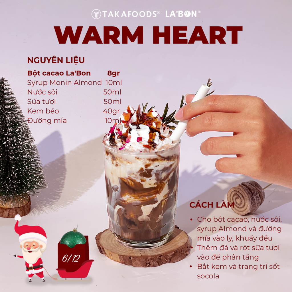 Công thức đồ uống Giáng Sinh 2024_Warm Heart