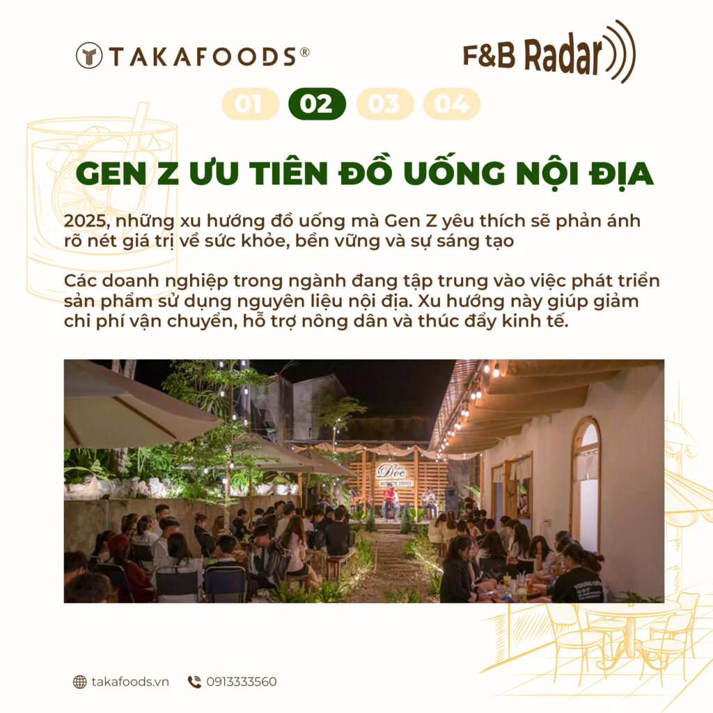 Xu hướng thị trường F&B_Gen Z ưu tiên đồ uống nội địa