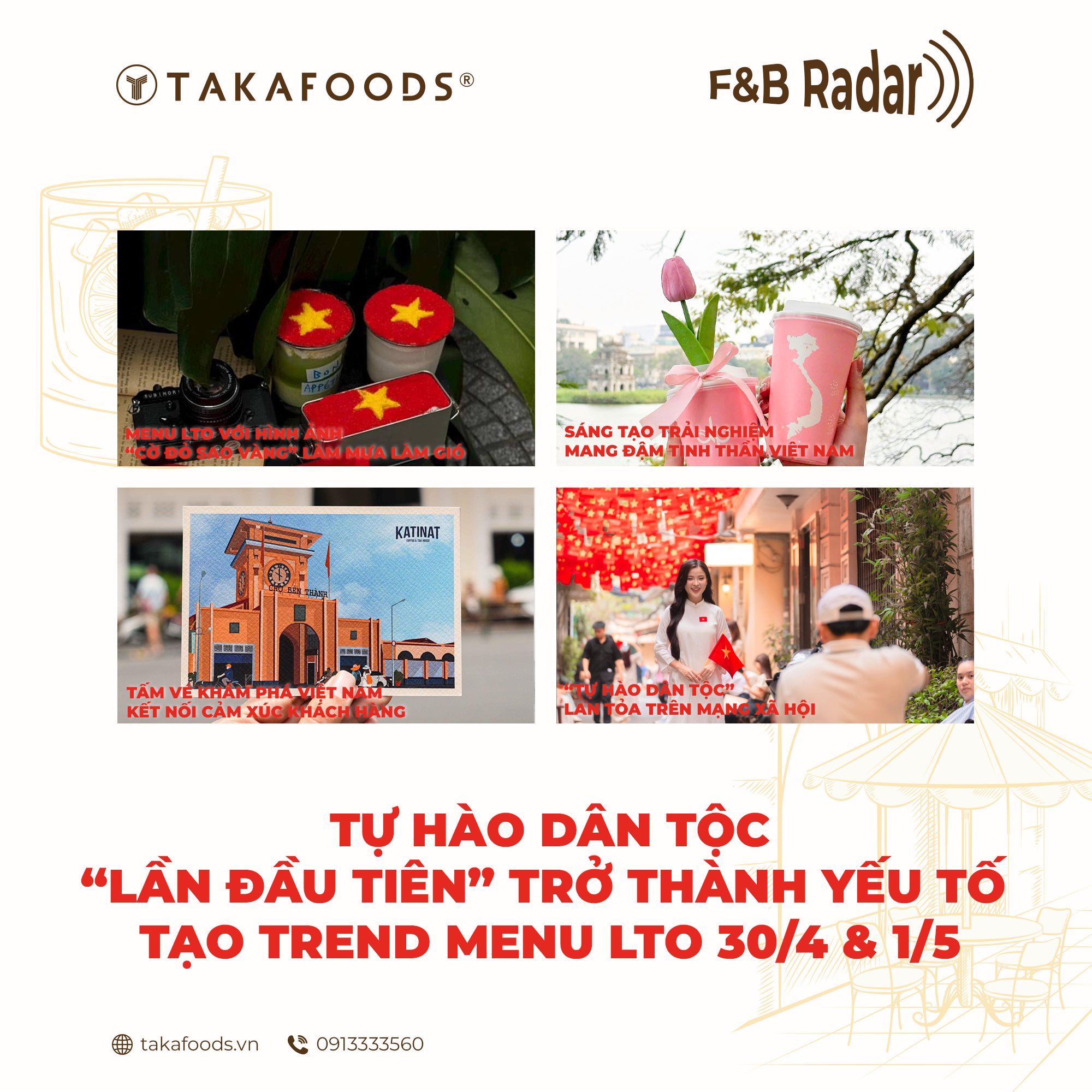 “TỰ HÀO DÂN TỘC” LẦN ĐẦU TẠO TREND MENU LTO 30/4
