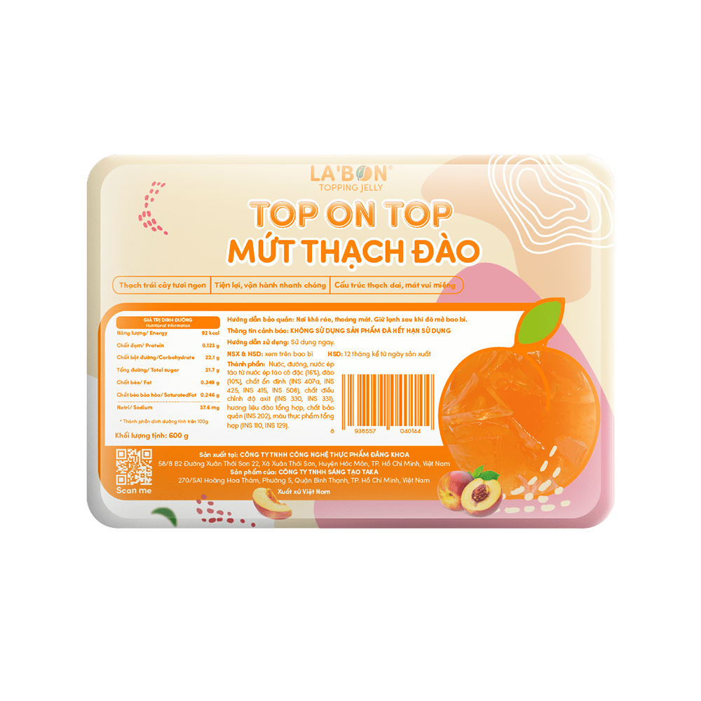 THẠCH JELLY ĐÀO - 43.000đ