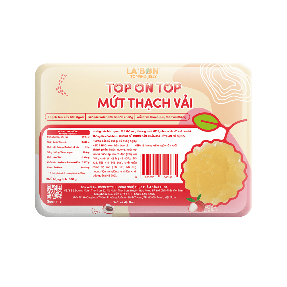 THẠCH JELLY VẢI - 43.000đ