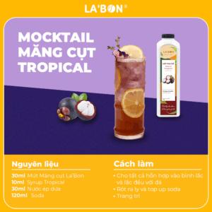 TRÀ MĂNG CỤT HOT TREND_MOCKTAIL MĂNG CỤT TROPICAL