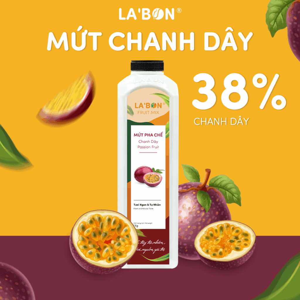 Mứt pha chế Chanh dây La'Bon