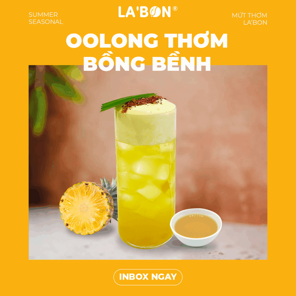 Ứng dụng Mứt pha chế Thơm La'Bon_Oolong thơm bồng bềnh
