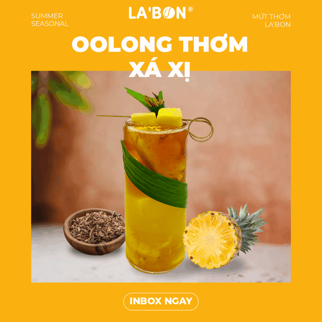 Ứng dụng Mứt pha chế Thơm La'Bon_Oolong thơm xá xị