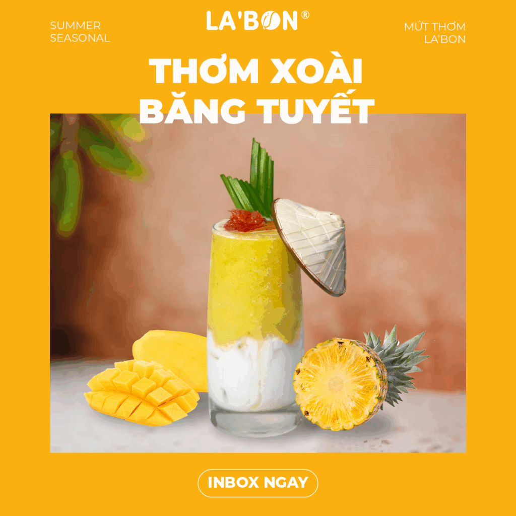 Ứng dụng Mứt pha chế Thơm La'Bon_Thơm Xoài băng tuyết