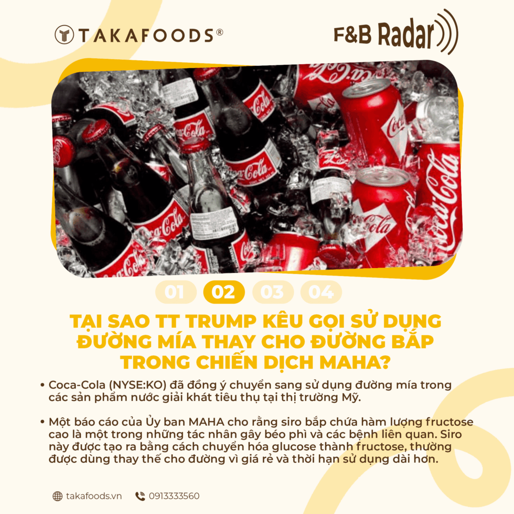 Xu hướng sử dụng đường mía thay thế đường bắp_Chiến dịch MAHA của Donald Trump