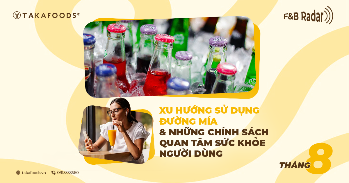 XU HƯỚNG SỬ DỤNG ĐƯỜNG MÍA THAY THẾ ĐƯỜNG BẮP TRONG NGÀNH F&B