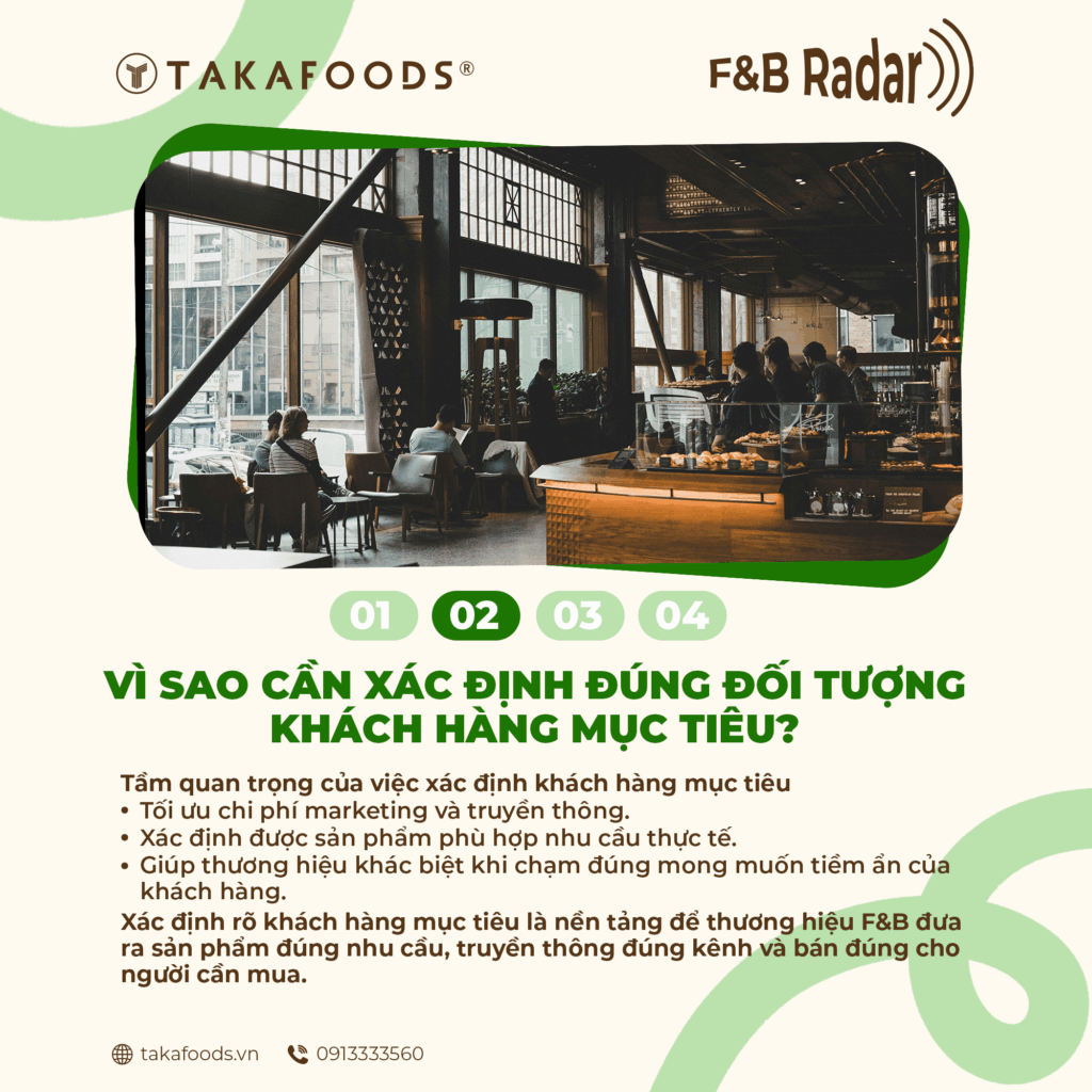 Tầm quan trọng trong xác định khách hàng mục tiêu trong kinh doanh F&B