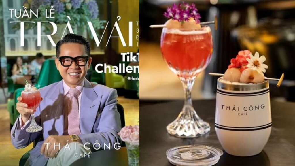 Thái Công Cafe + Ly trà vải 160.000đ