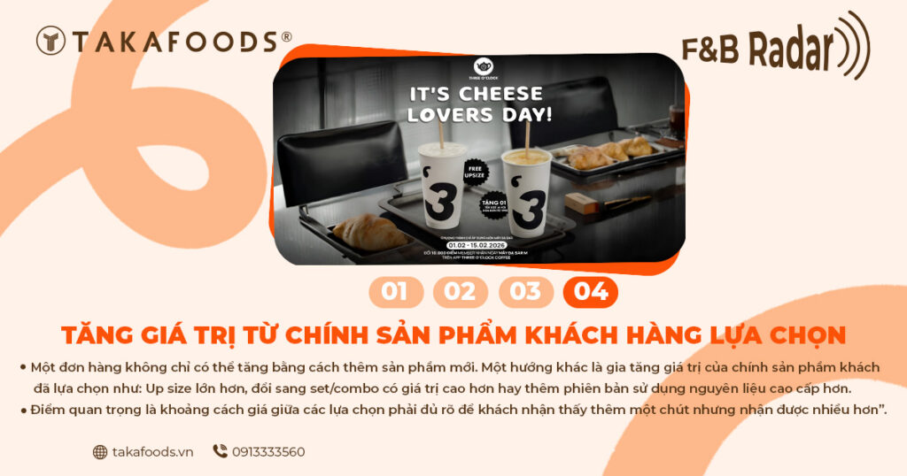 Tăng giá trị từ chính lựa chọn khách hàng đã đưa ra