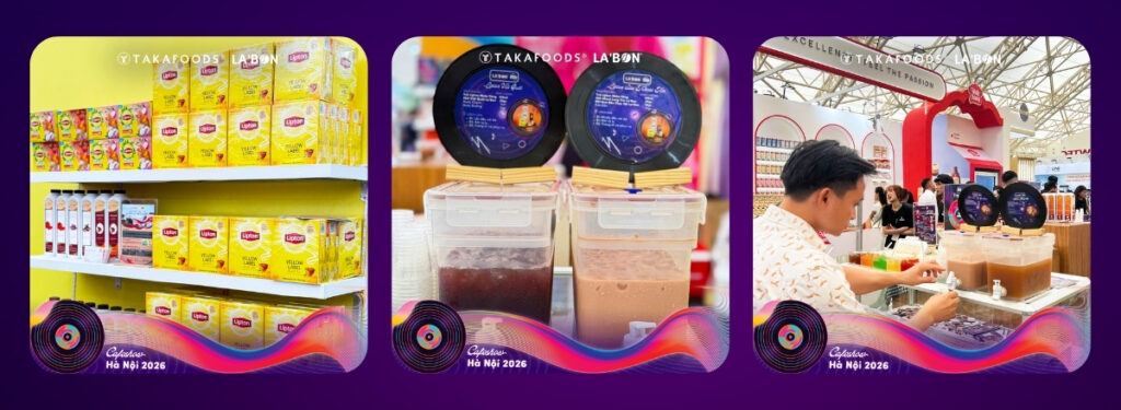 Đối tác đồng hành Lipton VietNam cùng La'Bon tại CafeShow 2026
