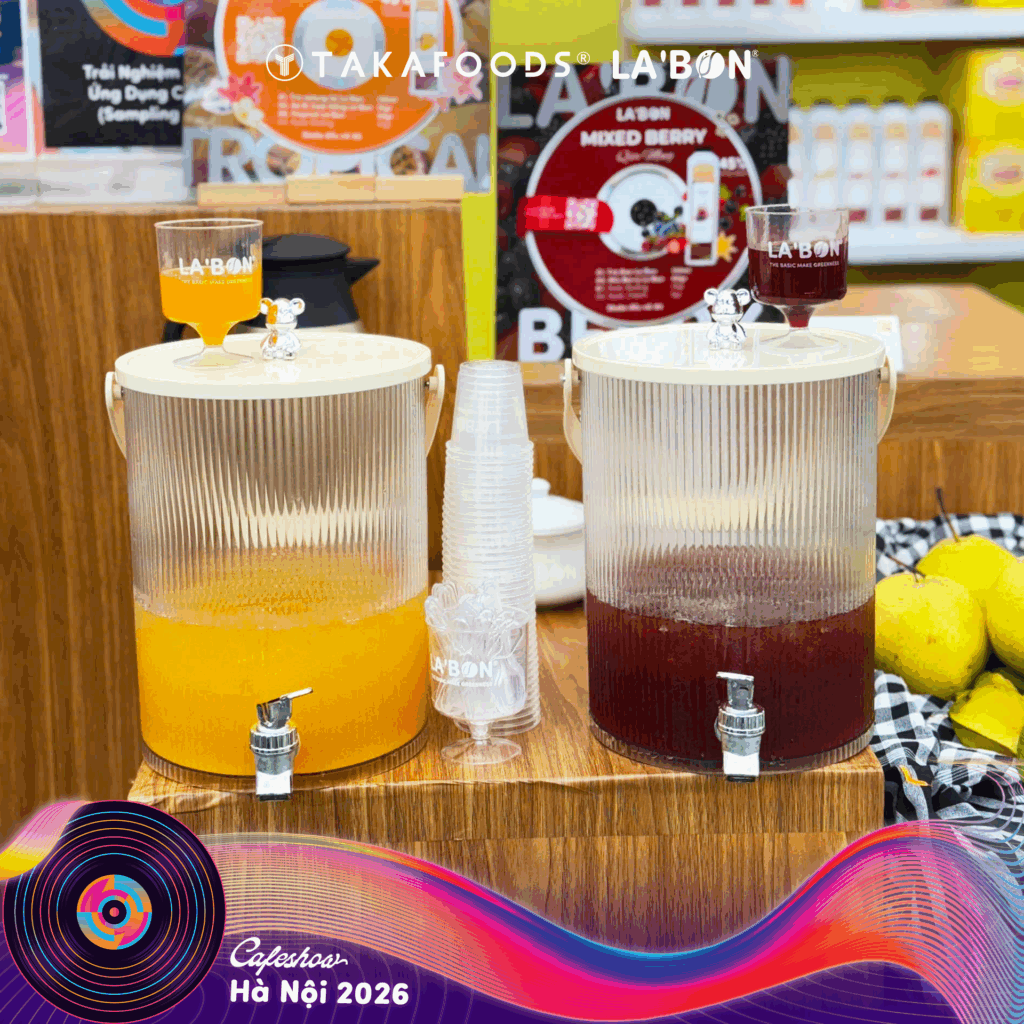 Hai sản phẩm mứt pha chế mới của LA’BON được giới thiệu tại CafeShow 2026